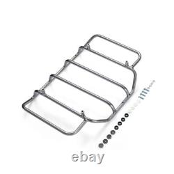 Advan Vivid Black Razor Tour Pak Wrap-Around Backrest F/ 97-20 Harley Touring