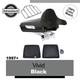 Advan Vivid Black Razor Tour Pak Wrap-around Backrest For 97-20 Harley Touring