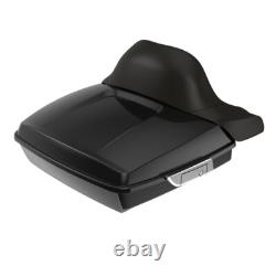 Advan Vivid Black Razor Tour Pak Wrap-Around Backrest For 97-20 Harley Touring