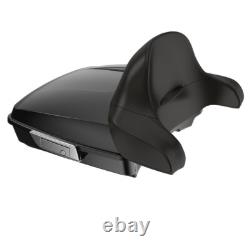 Advan Vivid Black Razor Tour Pak Wrap-Around Backrest For 97-20 Harley Touring