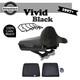 Advan Vivid Black Razor Tour Pak Wrap-around Backrest For Harley Touring 97-20