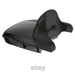 Advan Vivid Black Razor Tour Pak Wrap-Around Backrest For Harley Touring 97-20