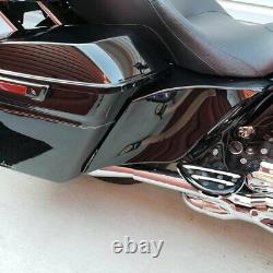 Advan Vivid Black Stretched Extended Side Cover For 14+ Harley Davidson Touring