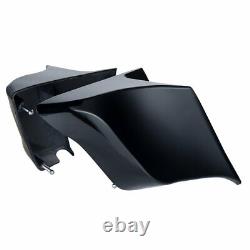 Advan Vivid Black Stretched Extended Side Cover For 14+ Harley Davidson Touring