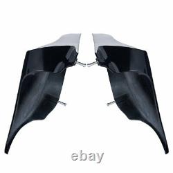 Advan Vivid Black Stretched Extended Side Cover For 14+ Harley Davidson Touring