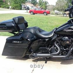 Advan Vivid Black Stretched Extended Side Cover For 14+ Harley Davidson Touring