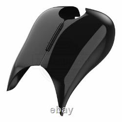 Advan Vivid Black Stretched Tank Cover For Harley Street Road Glide Touring 08+
