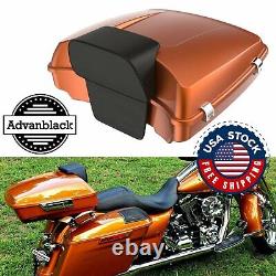 Advanblack Amber Whiskey Razor Tour Pack Luggage Fits 1997+ Harley Touring