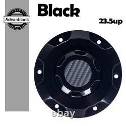 Advanblack Axion Billet Fuel Gas Cap with Carbon Fiber For 23.5up Harley Touring