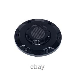 Advanblack Axion Billet Fuel Gas Cap with Carbon Fiber For 23.5up Harley Touring