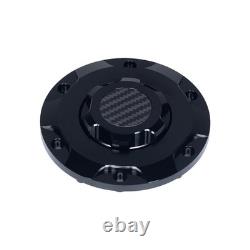 Advanblack Axion Billet Fuel Gas Cap with Carbon Fiber For 23.5up Harley Touring