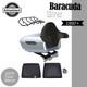 Advanblack Barracuda Silver King Tour Pack Black Hinges & Latch For 97+ Harley