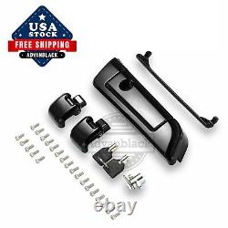 Advanblack Black Hinges & Latch Kit Fit 14+ Harley Razor Chopped King Tour Pak