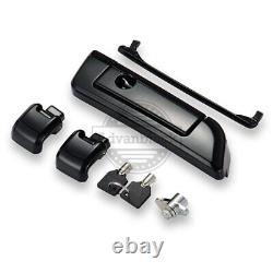 Advanblack Black Hinges & Latch Kit Fit 14+ Harley Razor Chopped King Tour Pak