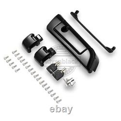 Advanblack Black Hinges & Latch Kit Fit 14+ Harley Razor Chopped King Tour Pak