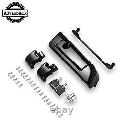 Advanblack Black Hinges & Latch Kit Fit 14+ Harley Razor Chopped King Tour Pak