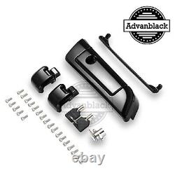 Advanblack Black Hinges & Latch Kit Fit 2014+ Harley Razor Chopped King Tour Pak