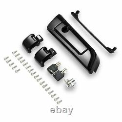 Advanblack Black Hinges & Latch Kit Fit 2014+ Harley Razor Chopped King Tour Pak