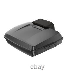 Advanblack Black Quartz Rushmore Razor Tour Pak Pack Pad Fits 97+ Harley/Softail