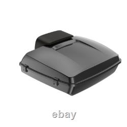 Advanblack Black Quartz Rushmore Razor Tour Pak Pack Pad Fits 97+ Harley/Softail