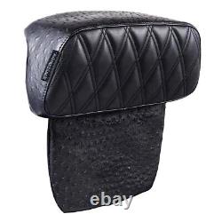 Advanblack Black Stitching Raptor Small Backrest Pad Fits Harley Touring