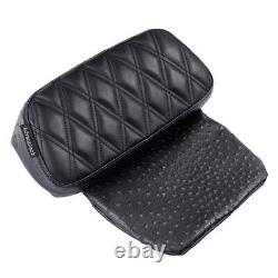 Advanblack Black Stitching Raptor Small Backrest Pad Fits Harley Touring