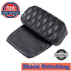 Advanblack Black Stitching Raptor Small Backrest Pad Fits Harley Touring