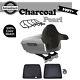 Advanblack Charcoal Pearl King Tour Pack Trunk Luggage For 97+ Harley Touring