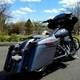 Advanblack Charcoal Pearl Stretched Saddlebag Pinstripe For 2014+ Harley Touring