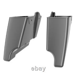 Advanblack Charcoal Pearl Stretched Saddlebag Pinstripe For 2014+ Harley Touring