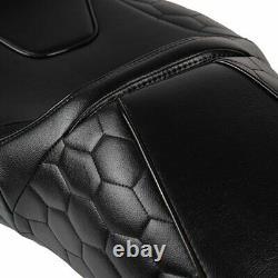 Advanblack Cobra Seat with Black Custom Stitching for 08+ Harley Touring Models