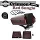 Advanblack Crimson Red Sunglo Chopped Tour Pack Black Hinges For Harley 1997+