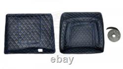 Advanblack Gunship Gray Razor Tour Pack Trunk Luggage For Harley Touring 1997+