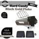 Advanblack Hard Candy Black Gold Flake Razor Tour Pack For 97+ Harley Touring