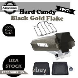 Advanblack Hard Candy Black Gold Flake Razor Tour Pack For 97+ Harley Touring Advanblack Hard Candy Black Gold Flake Razor Tour Pack For 97+ Harley Touring