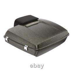 Advanblack Hard Candy Black Gold Flake Razor Tour Pack For 97+ Harley Touring