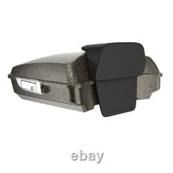 Advanblack Hard Candy Black Gold Flake Razor Tour Pack For 97+ Harley Touring