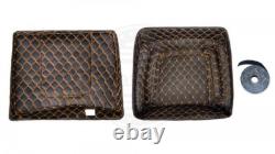 Advanblack Hard Candy Black Gold Flake Razor Tour Pack For 97+ Harley Touring