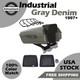 Advanblack Industrial Gray Denim Chopped Tour Pack Black Latch Fits Harley 97+