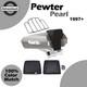 Advanblack Pewter Pearl Razor Tour Trunk Pack Luggage Fits 97+ Harley Touring