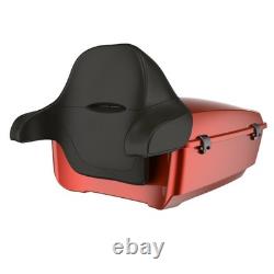 Advanblack Red Rock King Tour Pack Black Hinges For 97+ Harley