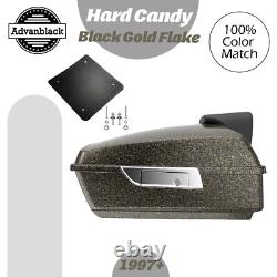 Advanblack Rushmore Chopped Tour Pack Fits Harley/Softail HARD CANDY BLACK GOLD