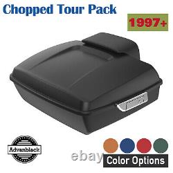 Advanblak Color Matched Rushmore Chopped Tour Pak Pack Fits 97+ Harley/Softail