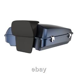Advanblak Midnight Blue Rushmore Razor Tour Pack Pak Pad Fits 97+ Harley/Softail