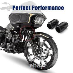Aluminum Front Fork Slider Cover Cowbells For Harley Touring Trike 2014-2023
