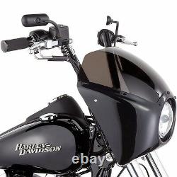 Arlen Ness Black Mini Oval Micro Mirrors Set Pair Black Harley Dyna Touring XL