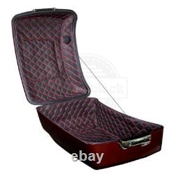 Atlas Silver Metallic King Tour Pack Pak Wrap Around Backrest Fits 1997+ Harley