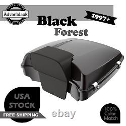 BLACK FOREST For 97+ Harley/Softail Advanblak Rushmore Razor Tour Pak Pack Pad