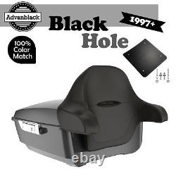 BLACK HOLE Advanblack Rushmore King Tour Pak Pack Pad Fits 97+ Harley/Softail