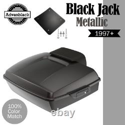 BLACK JACK METALLIC Rushmore Chopped Tour Pack Fits Harley Touring/Softail